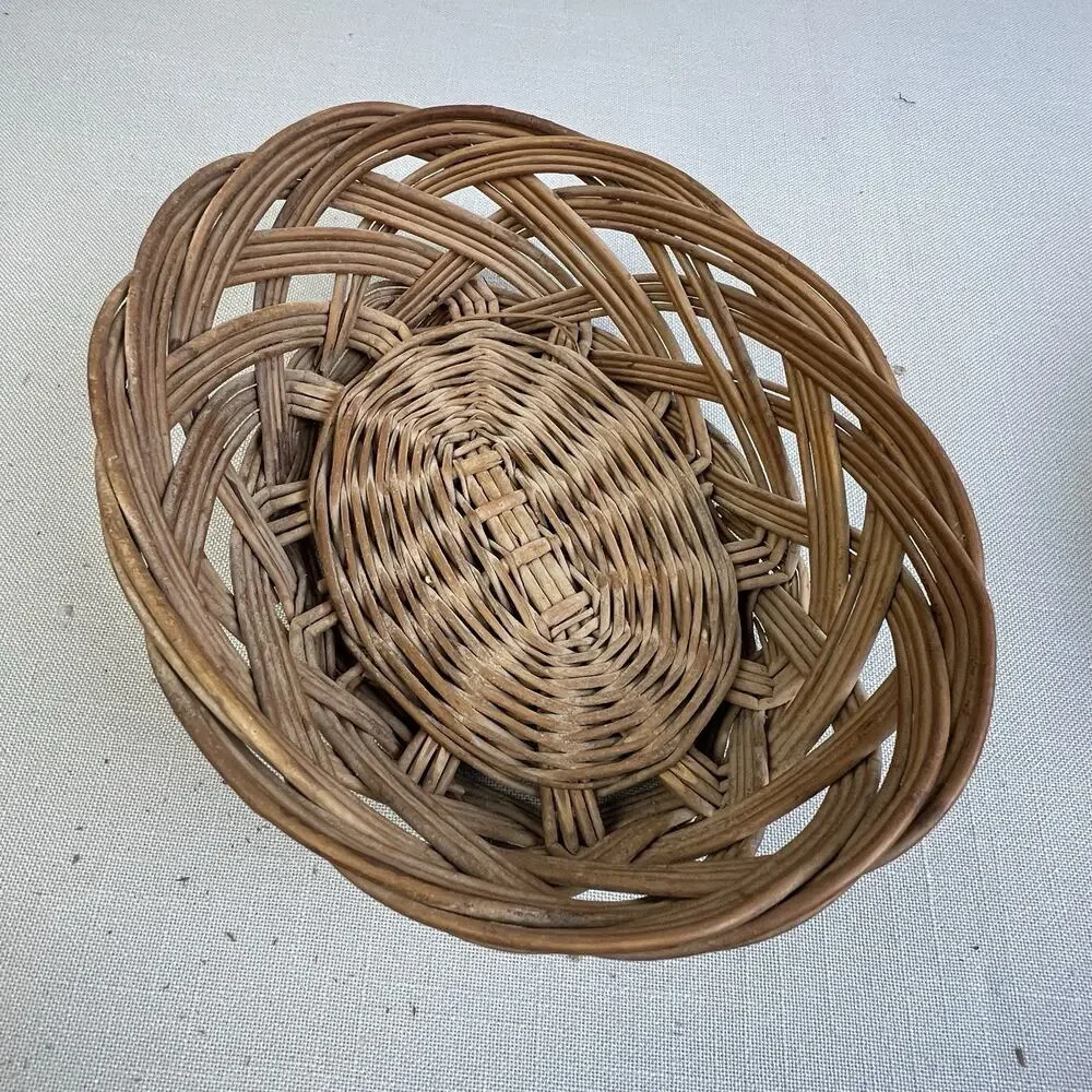 Woven Baskets Home Decor Set Of 3 Rustic Country Decorative Natural Coastal Boho